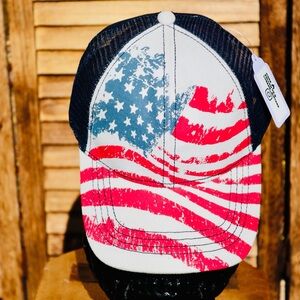 American Flag Trucker Hat